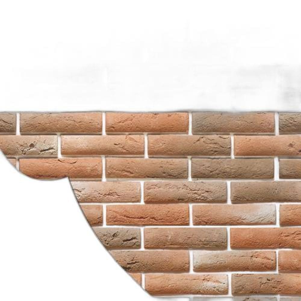 Papel De Parede Adesivo Lavavel Tijolinho Vermelho 0,57 X 3M