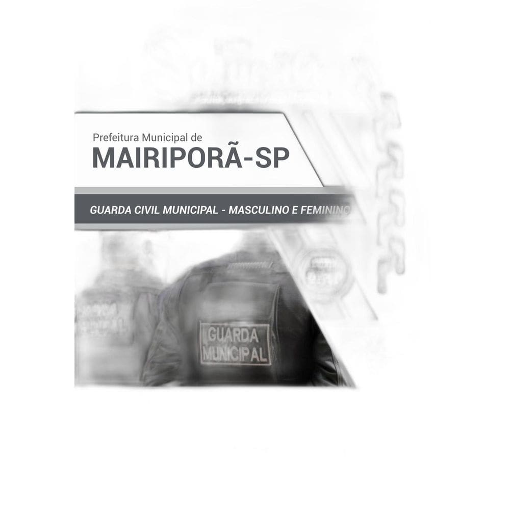 Apostila Mairiporã SP 2018 - Guarda Civil Municipal