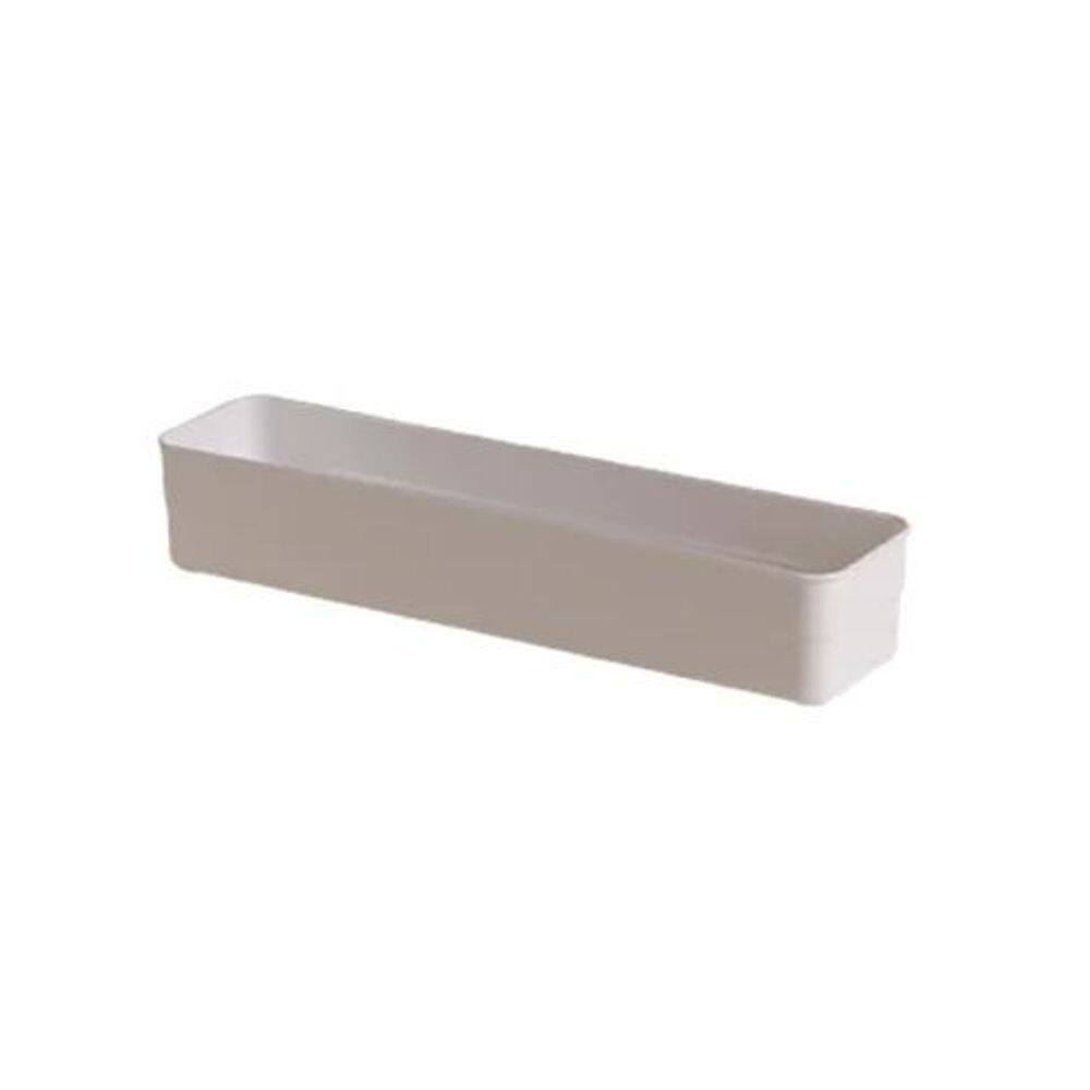 Organizador De Plastico Branco 30X7,5X5,2 Cm