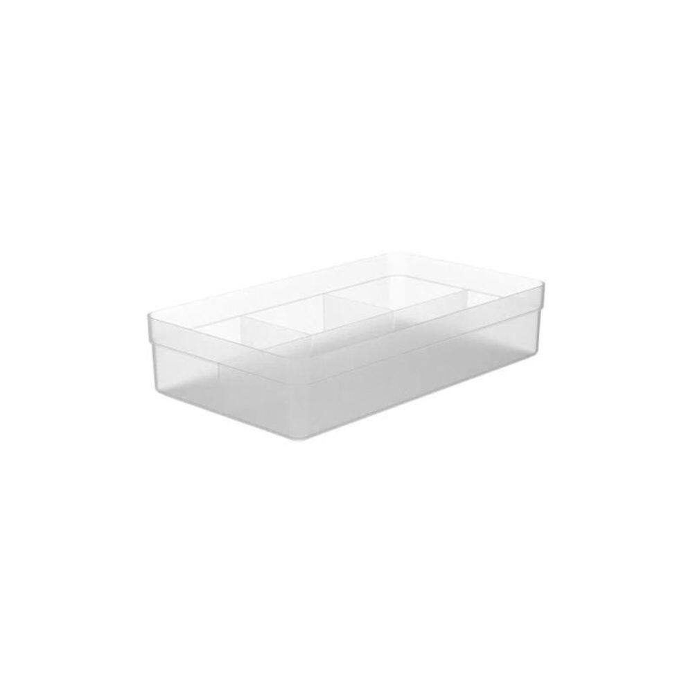 Organizador De Gavetas Logic 4 Secoes Natural Ol1050