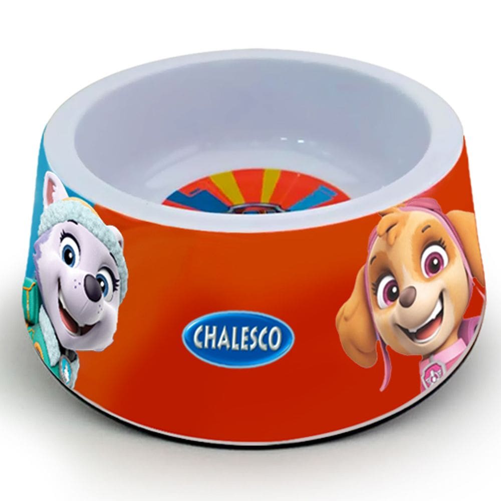 Tigela Comedouro Bebedouro para cães Patrulha Canina Chalesco G 280g ou 830ml 20x8cm