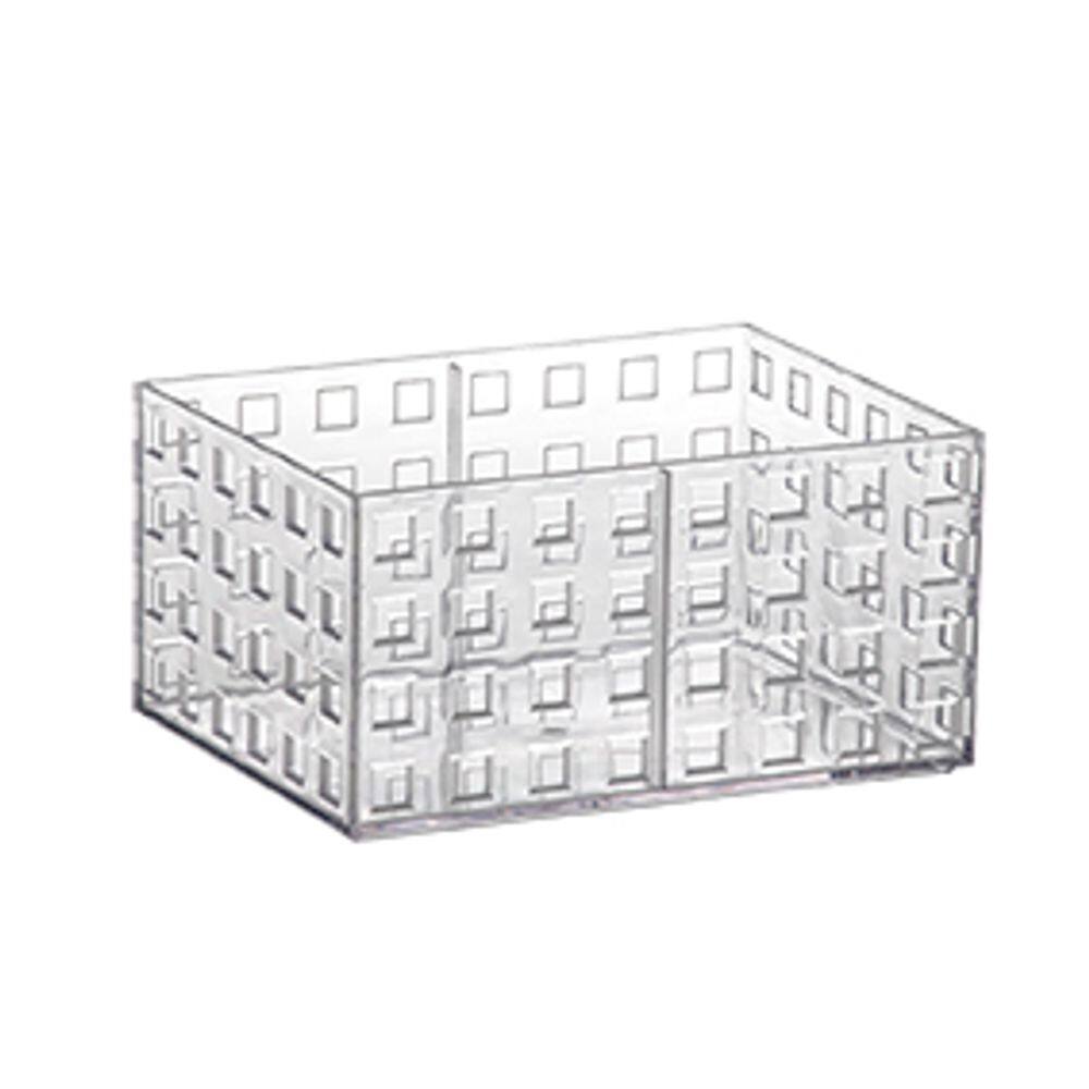 Organizador Empilhavel 16X11,5X8 Quadratta Cristal