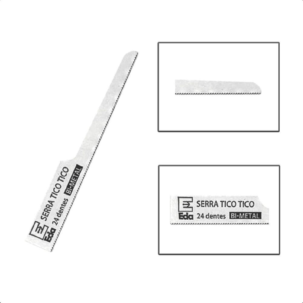 Kit 10 Lâminas Serra Tico-Tico Pneumática 24 Dentes