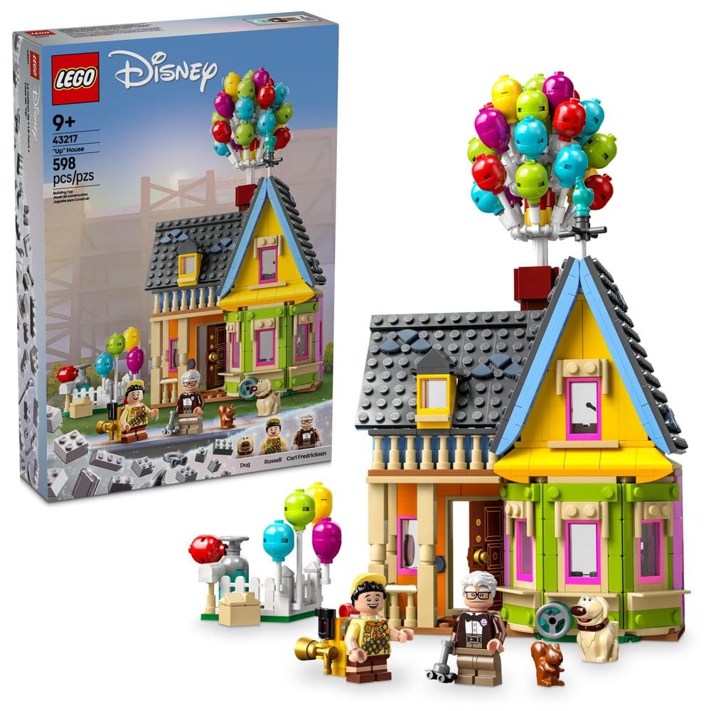 Construindo um conjunto de brinquedos LEGO Disney e Pixar `Up` House 43217