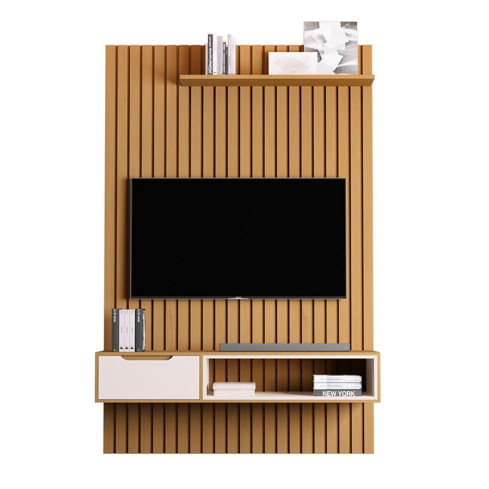 Home Painel Ripado Tucumã 1.4 com 1 Gaveta P/ TV até 50` Pol