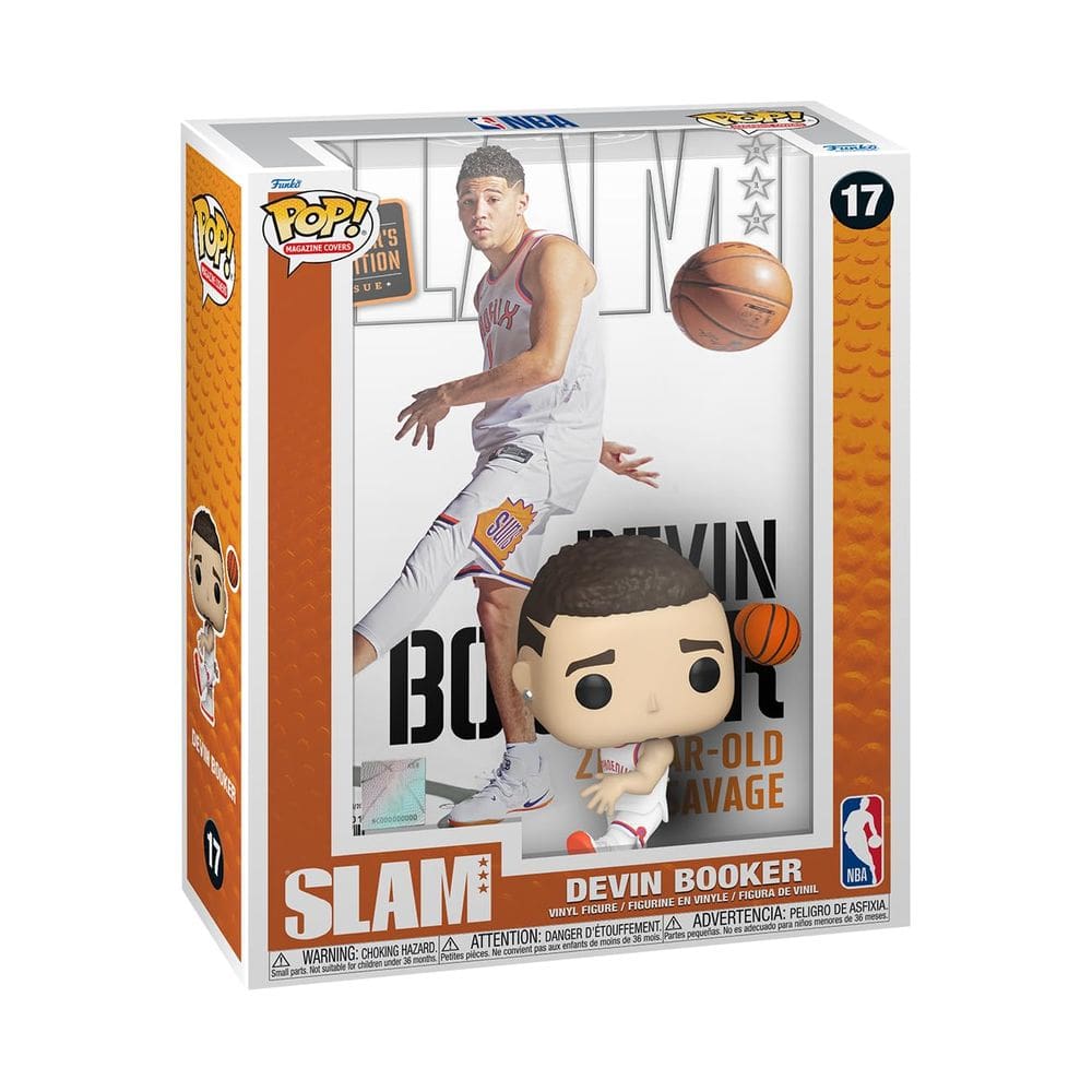 Boneco colecionável Funko Pop! Devin Booker, revista NBA SLAM