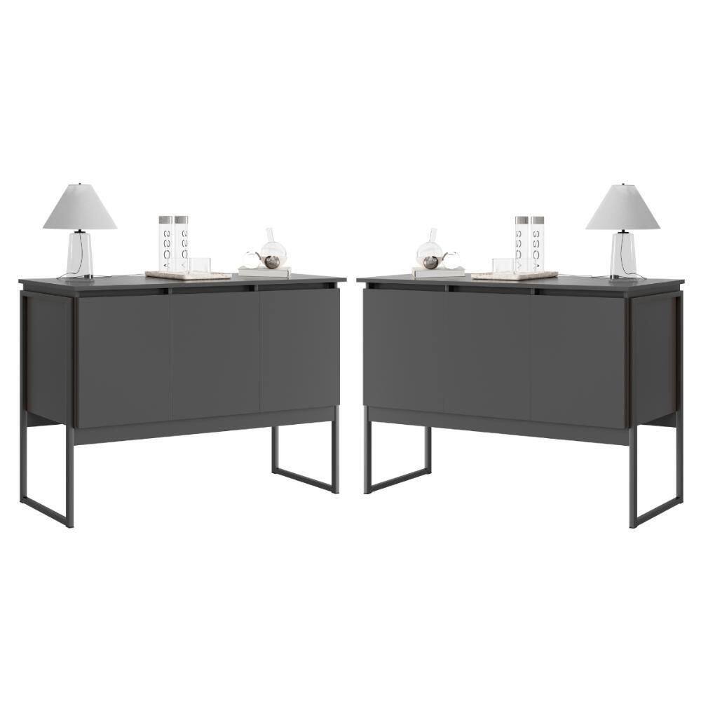 Jogo De Buffets Modernos Verona Preto Onix