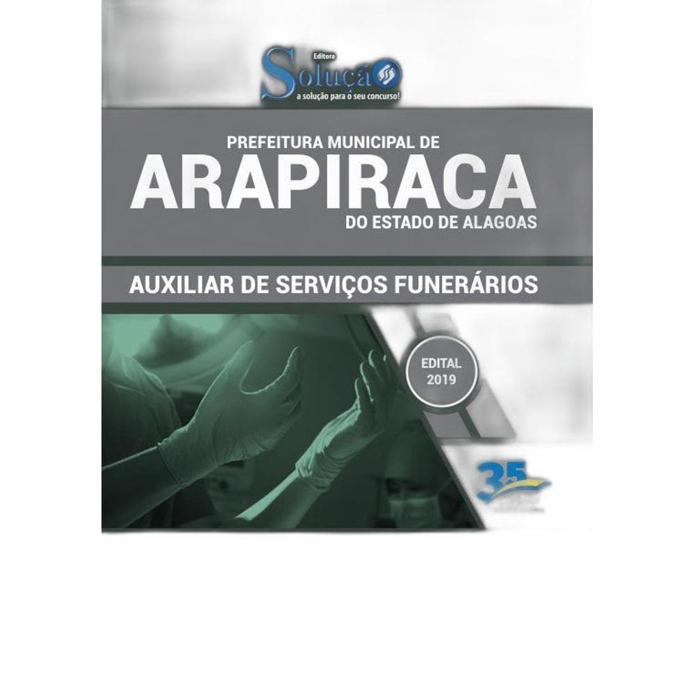 Apostila Arapiraca AL 2019  Auxiliar de Serviços Funerários