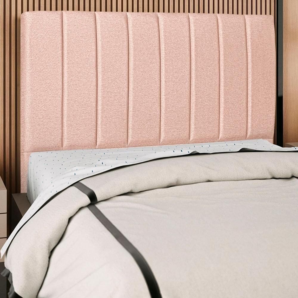 Cabeceira Queen 160cm Arlla Linho Rose Rm Rose