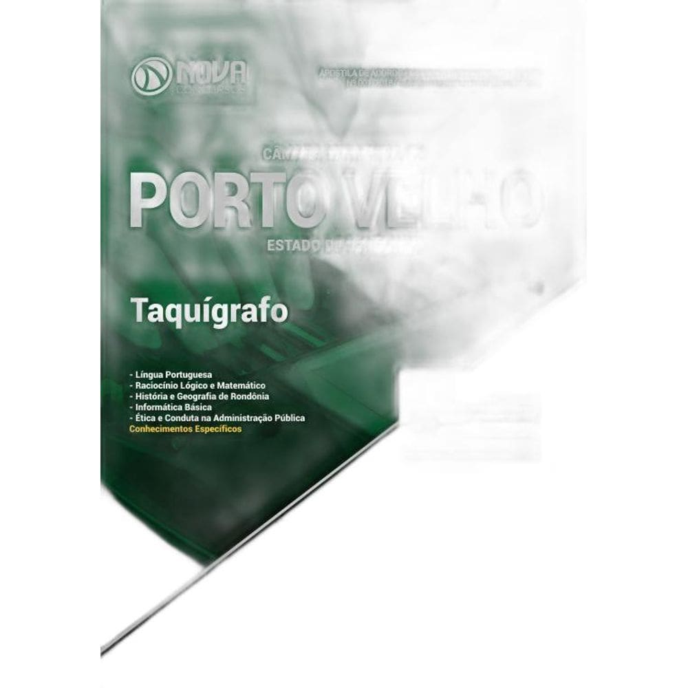 Apostila Câmara de Porto Velho RO 2018 - Taquígrafo