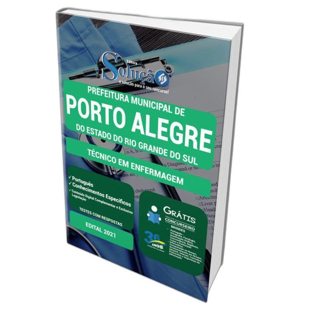 Apostila Concurso Porto Alegre Rs - Técnico Em Enfermagem