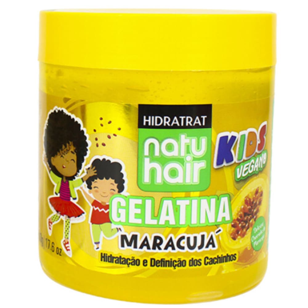 Gelatina Natuhair Maracujá Kids Vegano Hidratrat 500g