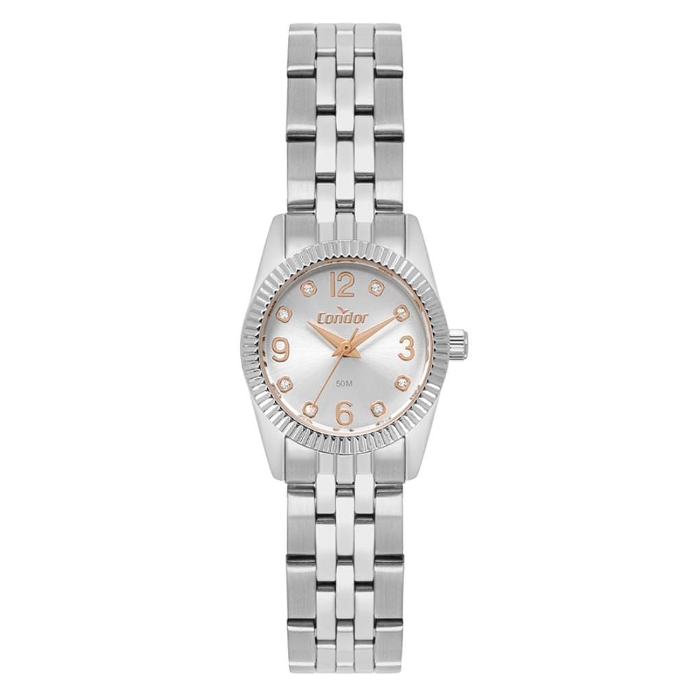 Relógio Condor Feminino Ref: Co2035nji/4k Social Prateado