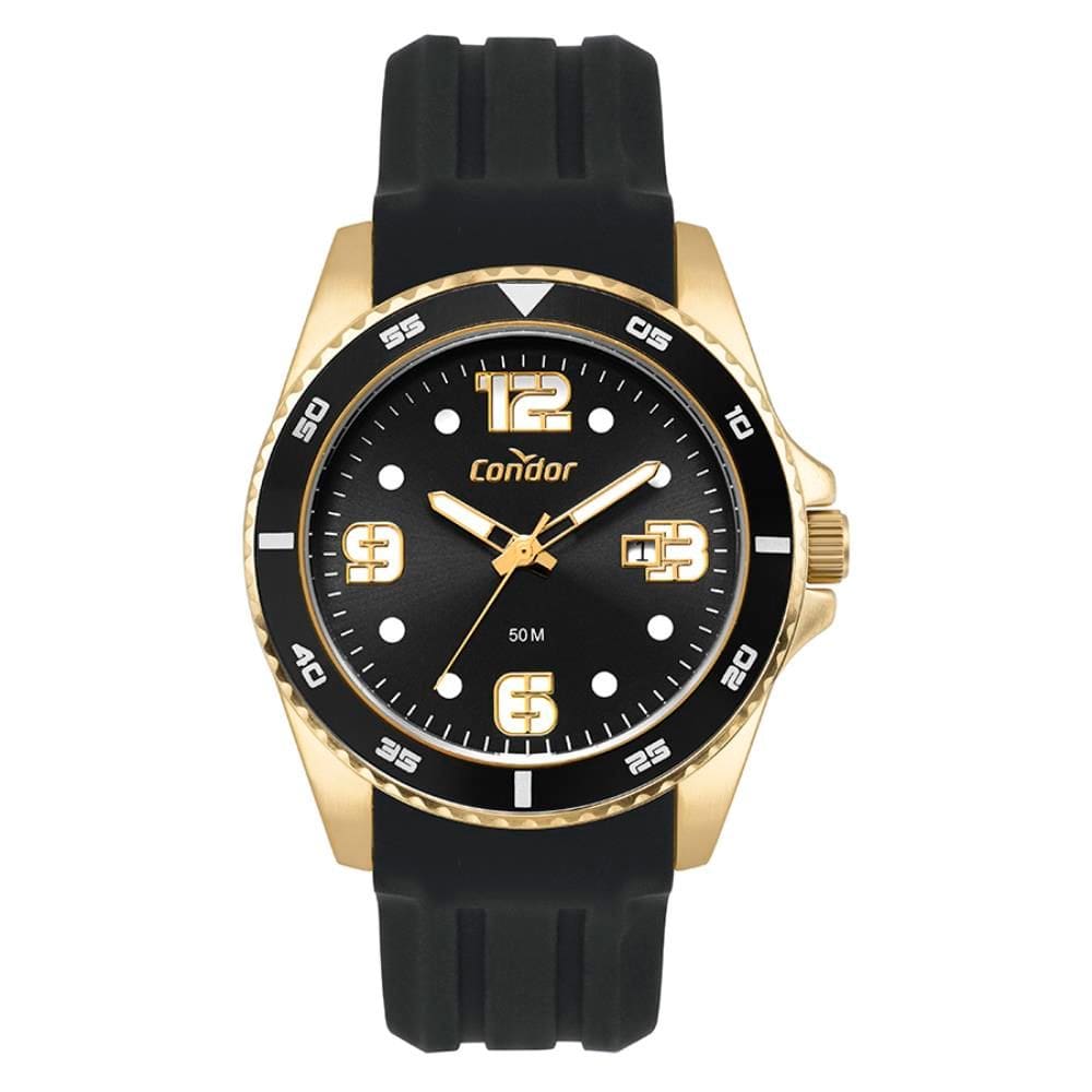 Relógio Condor Masculino Ref: Co2115nae/5p Esportivo Dourado