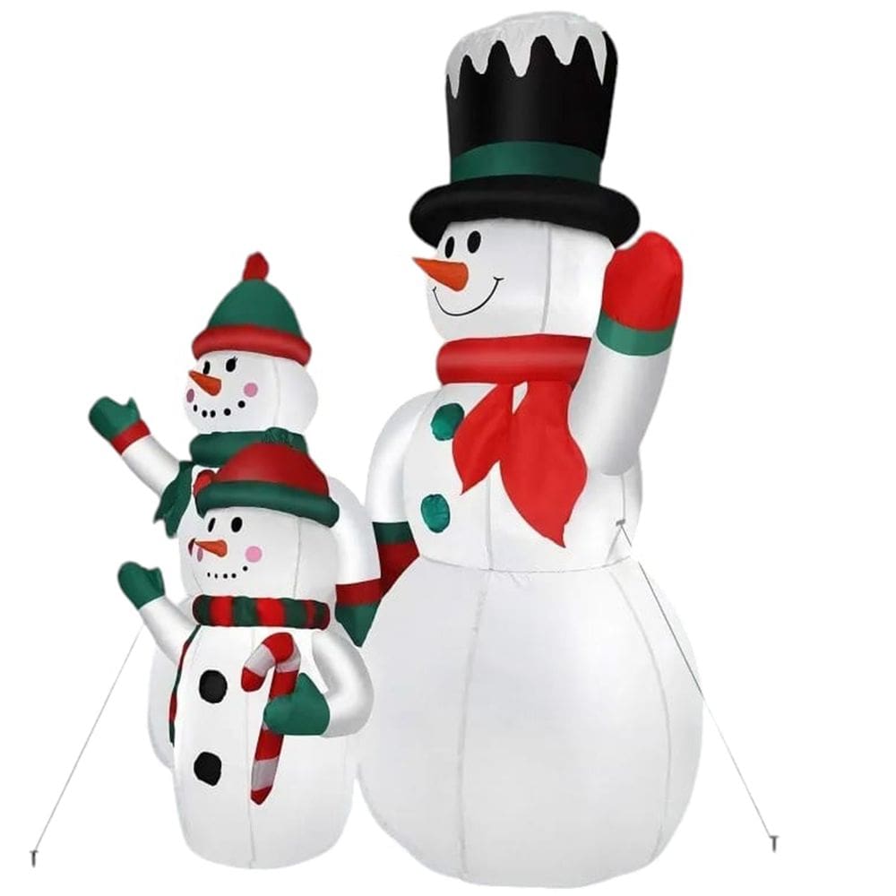 Boneco De Neve Inflavel Natal Natalino Familia Decoraçao Shopping Loja Comercio Festa Evento