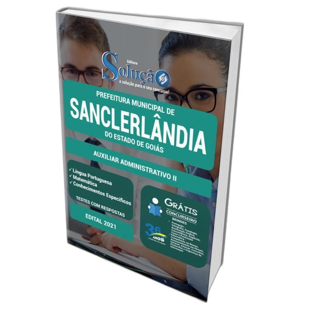 Apostila Sanclerlândia Go - Auxiliar Administrativo 2