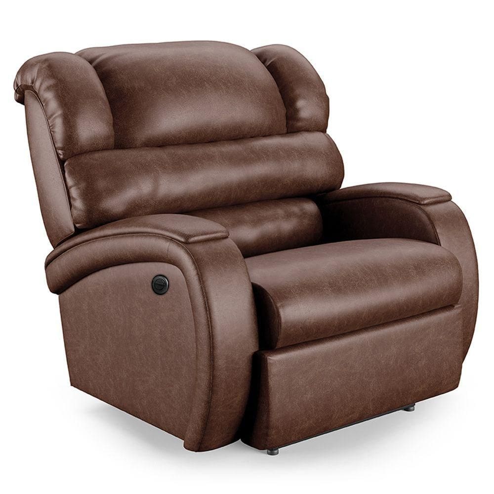 Poltrona Do Papai Reclinável Napoli Power Elétrica Pu Brilho Fh1 Marrom
