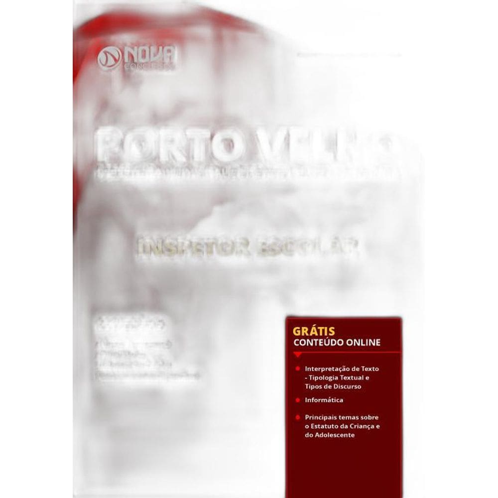 Apostila Porto Velho RO 2019 Inspetor Escolar