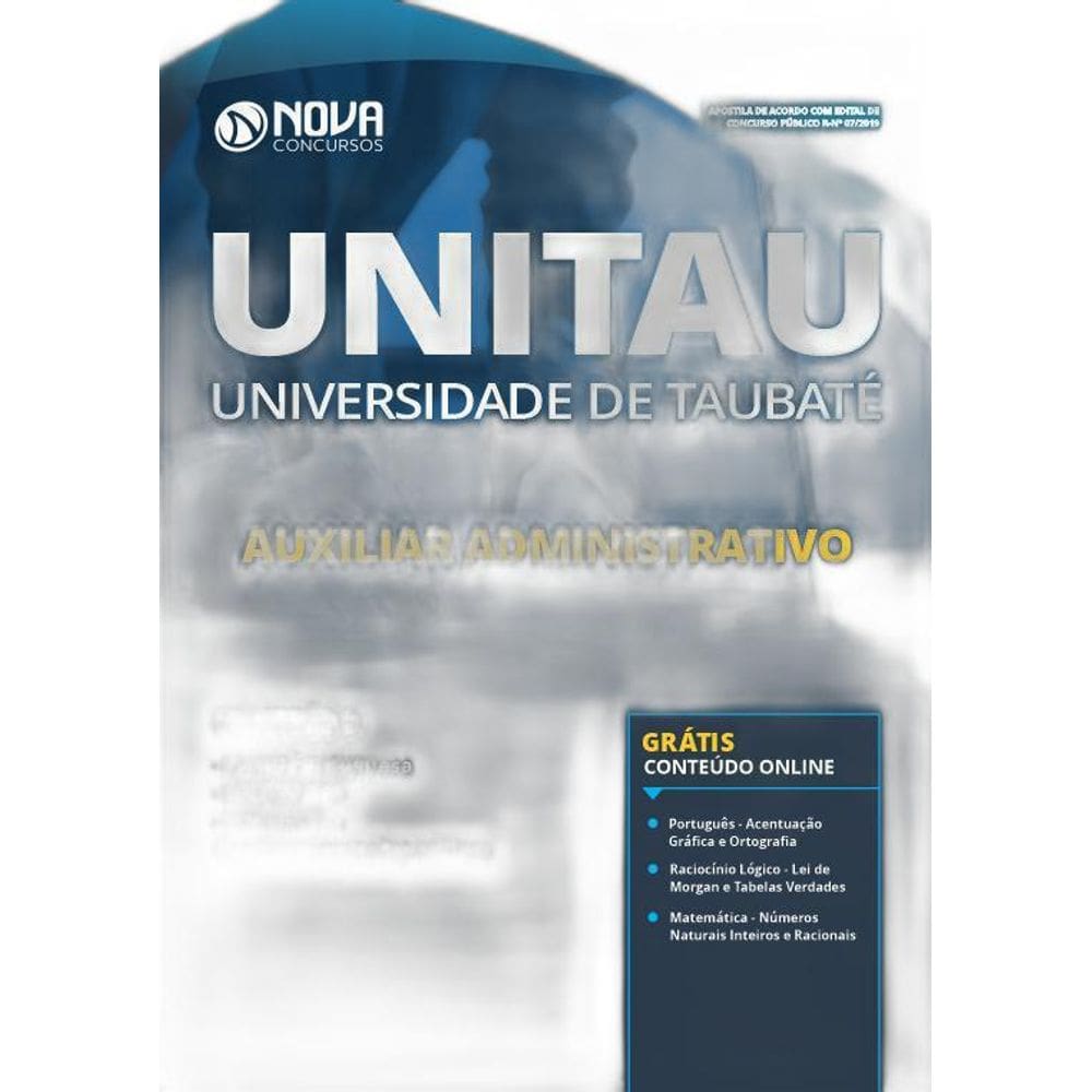 Apostila Unitau Sp - Auxiliar Administrativo