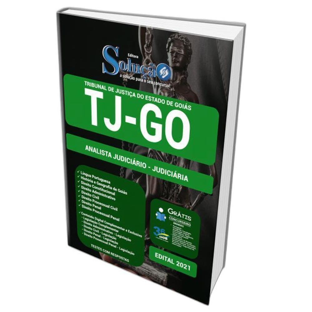 Apostila Concurso TJ GO - Analista Judiciário 2021