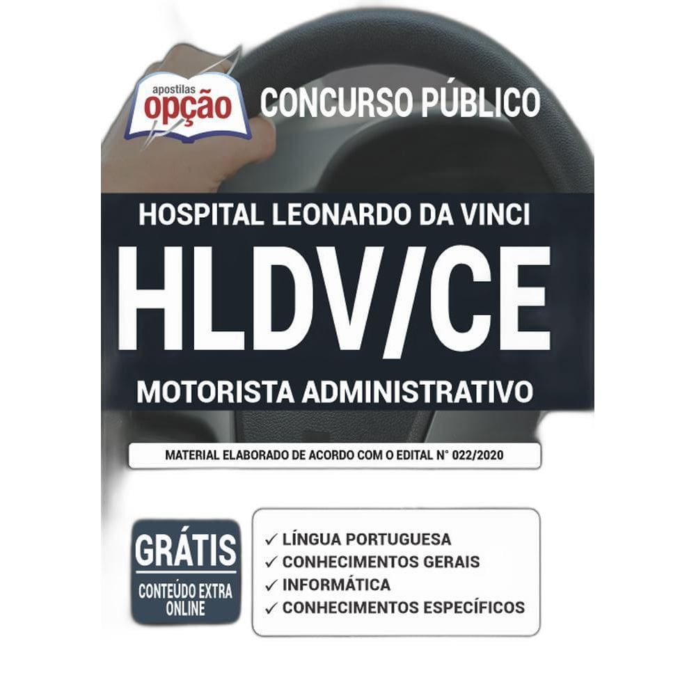 Apostila Hldv Ce Leonardo Da Vinci Motorista Administrativo