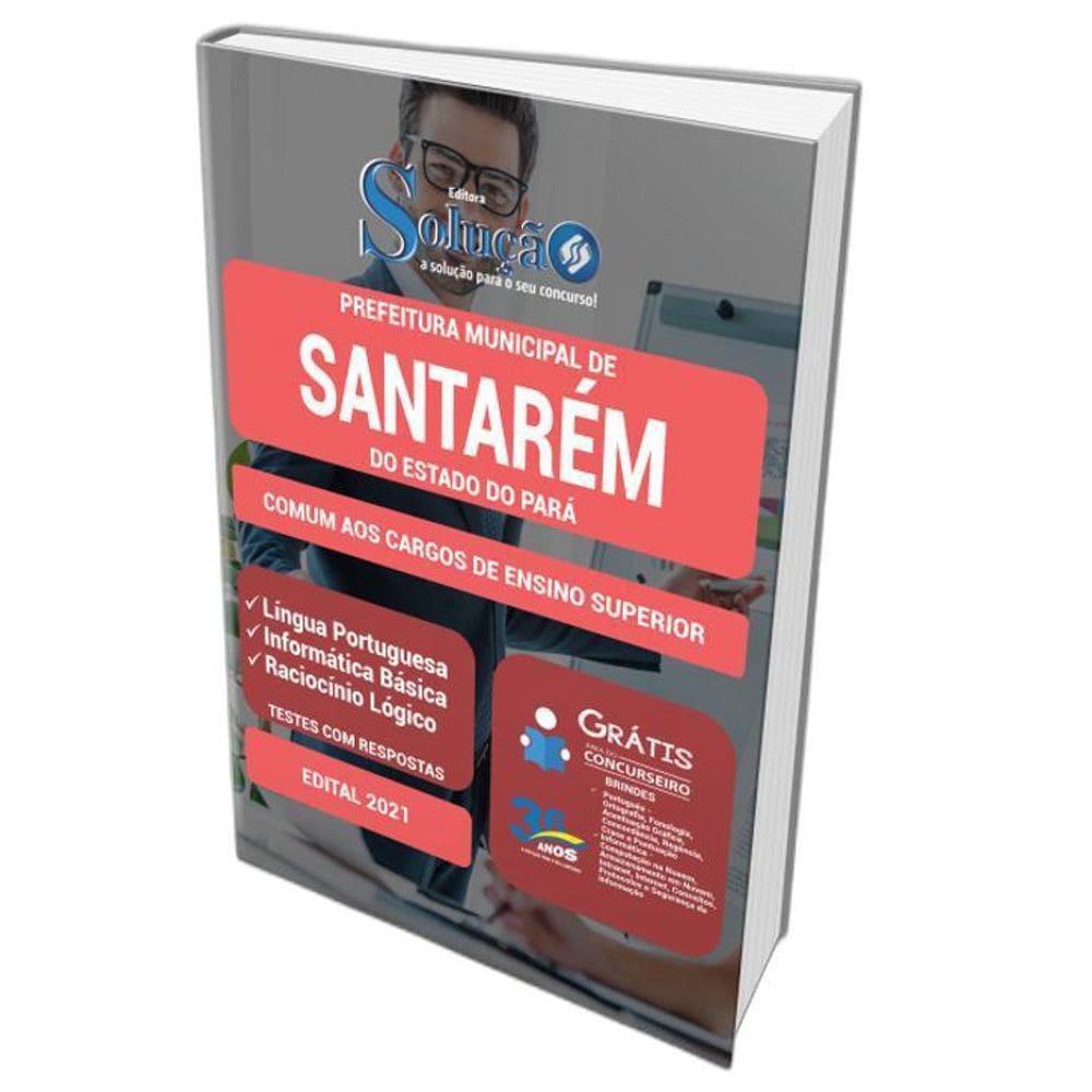 Apostila Prefeitura Santarém Pa - Cargos De Ensino Superior