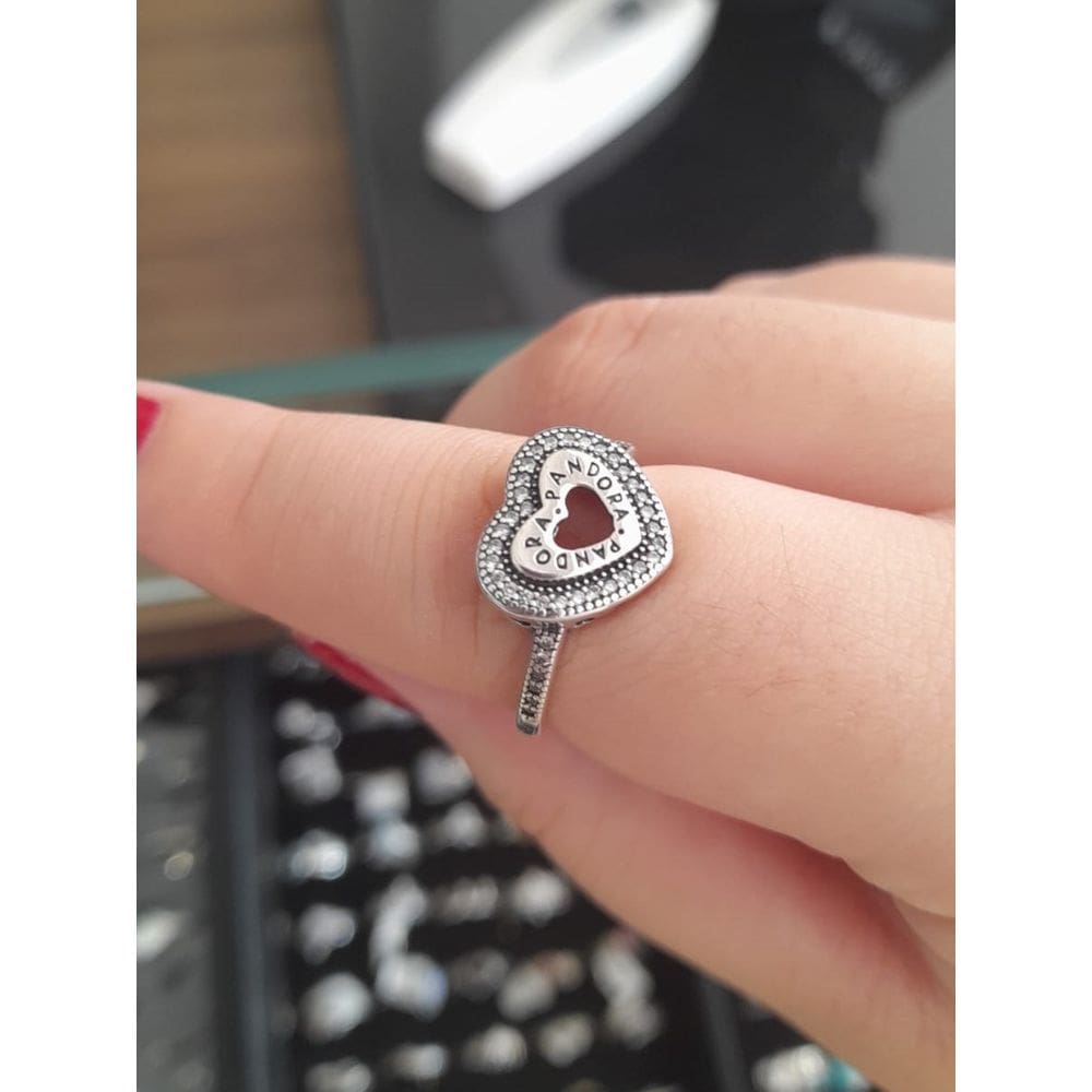 Romântico e Elegante: Anel Prata 925 com Zircônia Nº 17