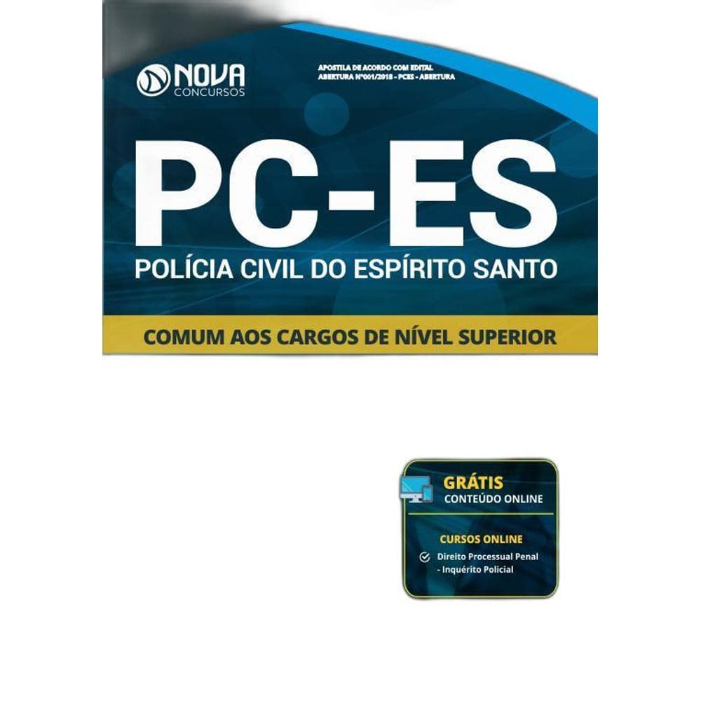 Apostila PC ES 2018 Comum aos Cargos de Nível Superior