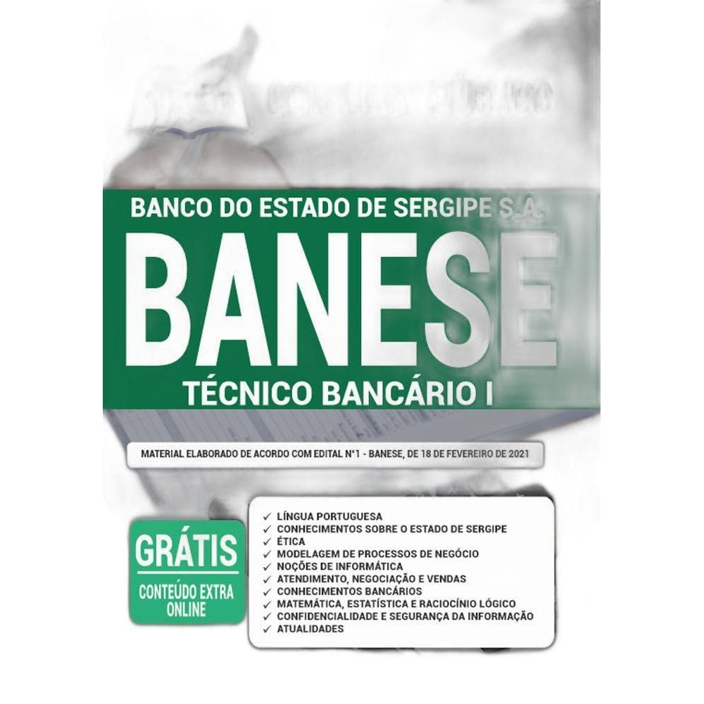 Apostila Concurso Banese - Técnico Bancário 1