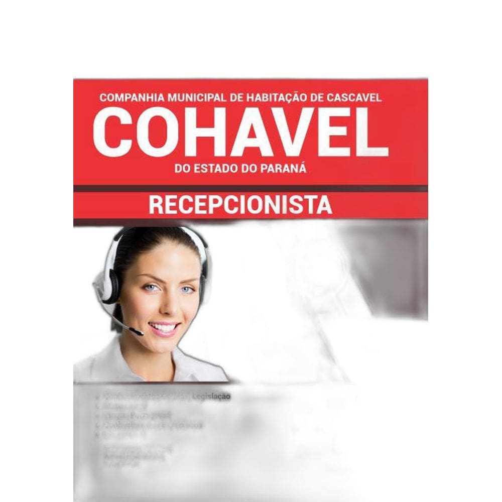 Apostila COHAVEL 2019  Recepcionista