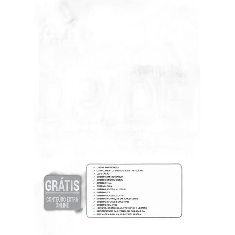 Apostila Concurso Dp Df - Analista - Direito E Legislação