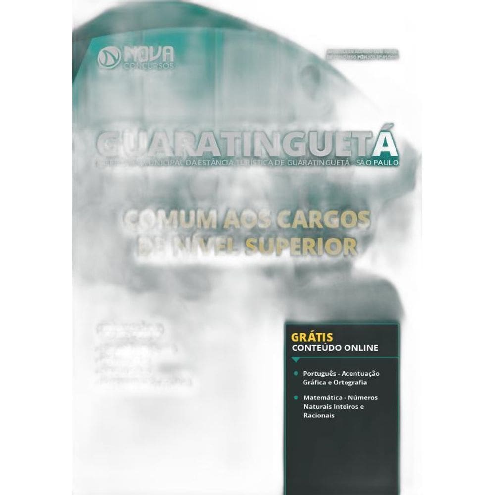 Apostila Guaratinguetá Sp 2019 Cargos De Nível Superior