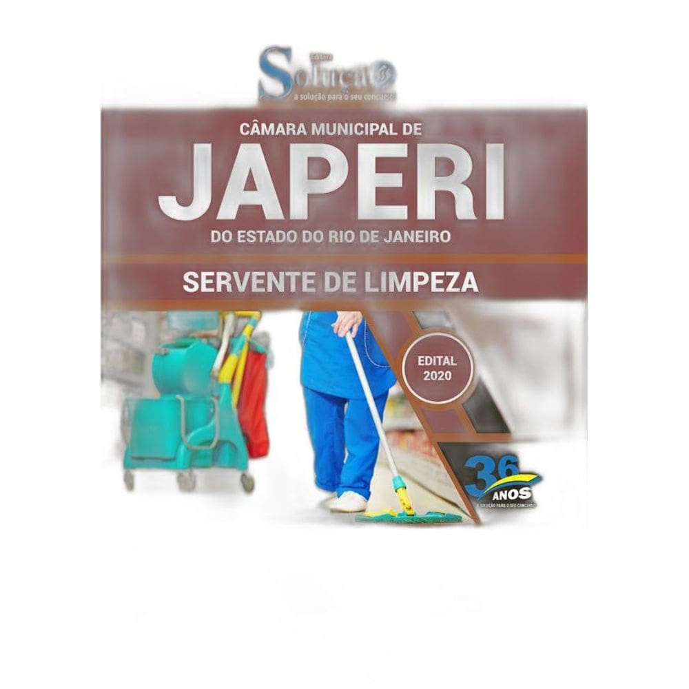 Apostila Câmara Municipal Japeri Rj - Servente De Limpeza