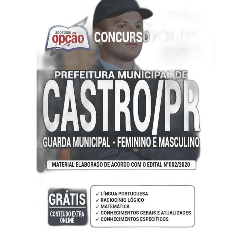 Apostila Prefeitura Castro Pr - Guarda Municipal