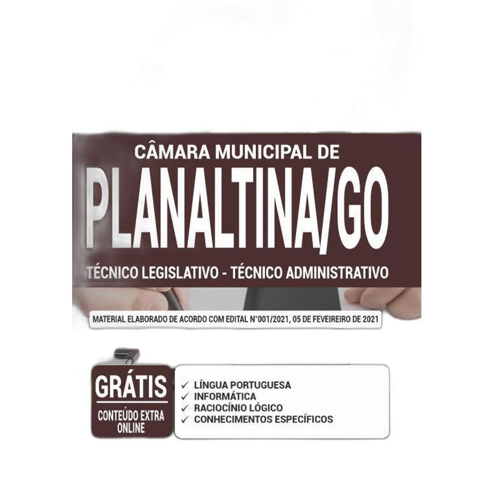 Apostila Câmara Planaltina Go - Técnico Administrativo