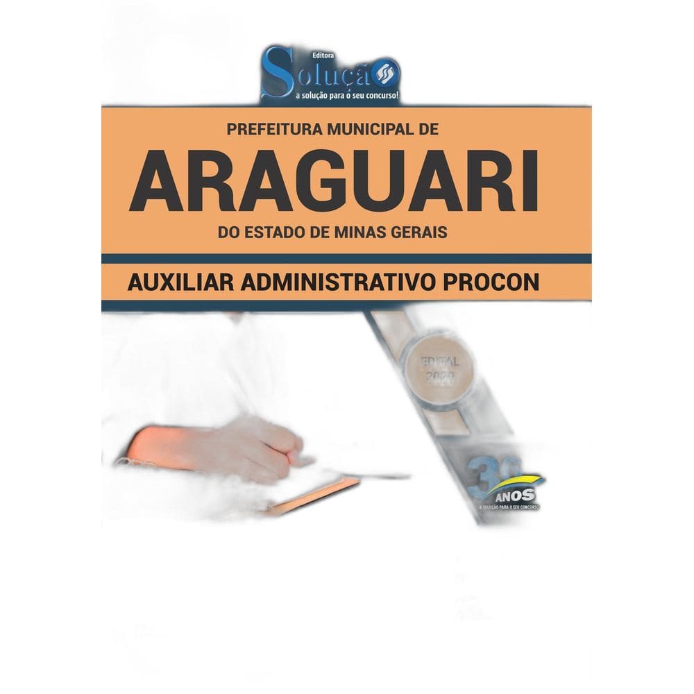 Apostila Araguari Mg - Auxiliar Administrativo Procon