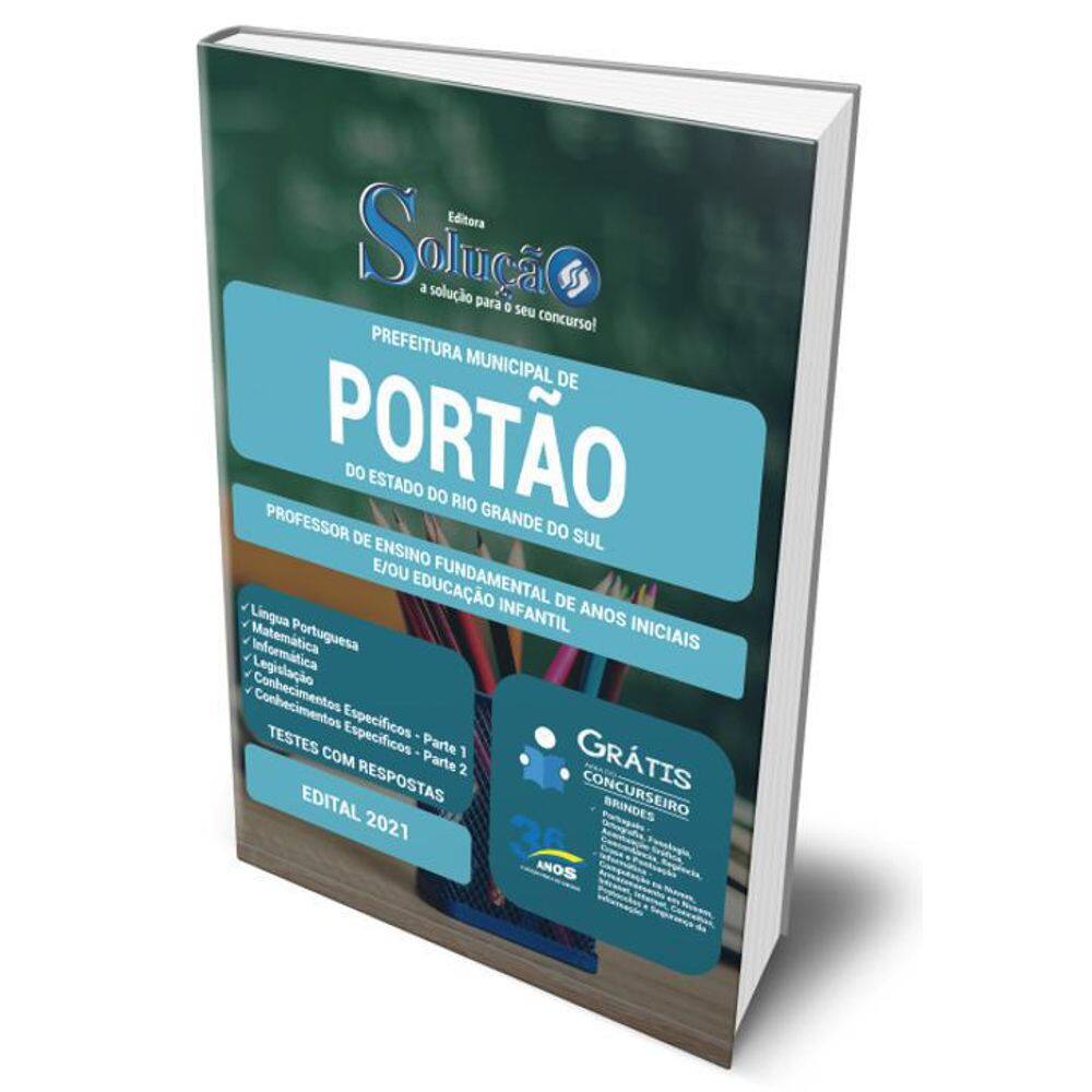 Apostila Portão Rs - Professor De Ensino Fundamental