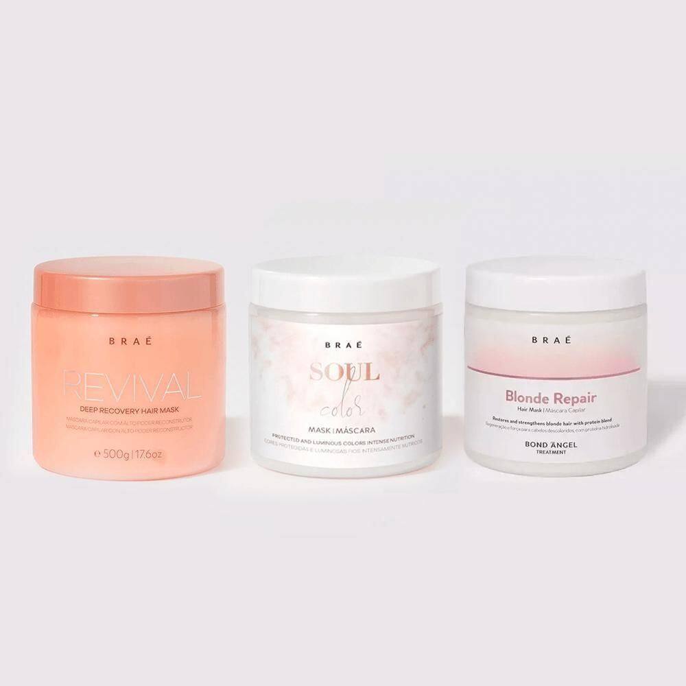 Braé Kit Power Para Loiras - Reconstrução + Proteção Da Cor + Tratamento Kit Power Para Loiros