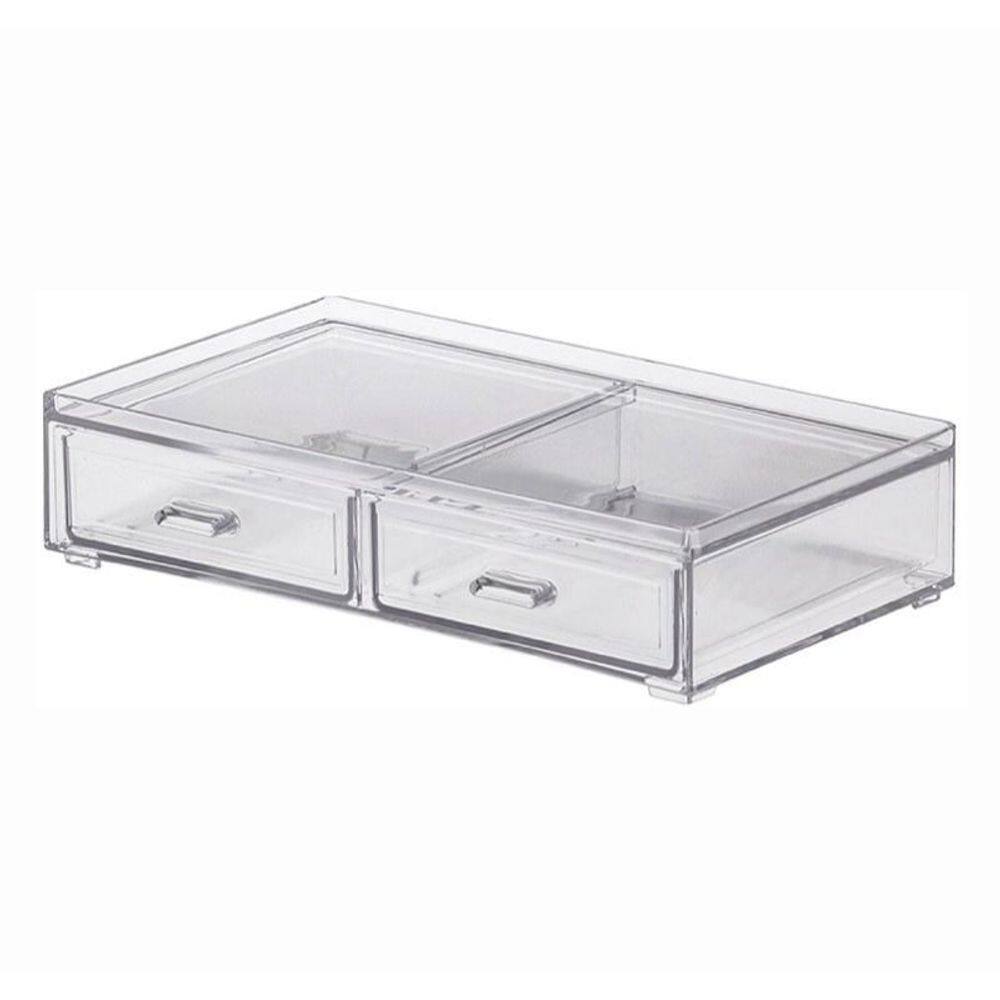 Caixa Organizadora Com 2 Gavetas 21,5 X 12,5 X 5Cm