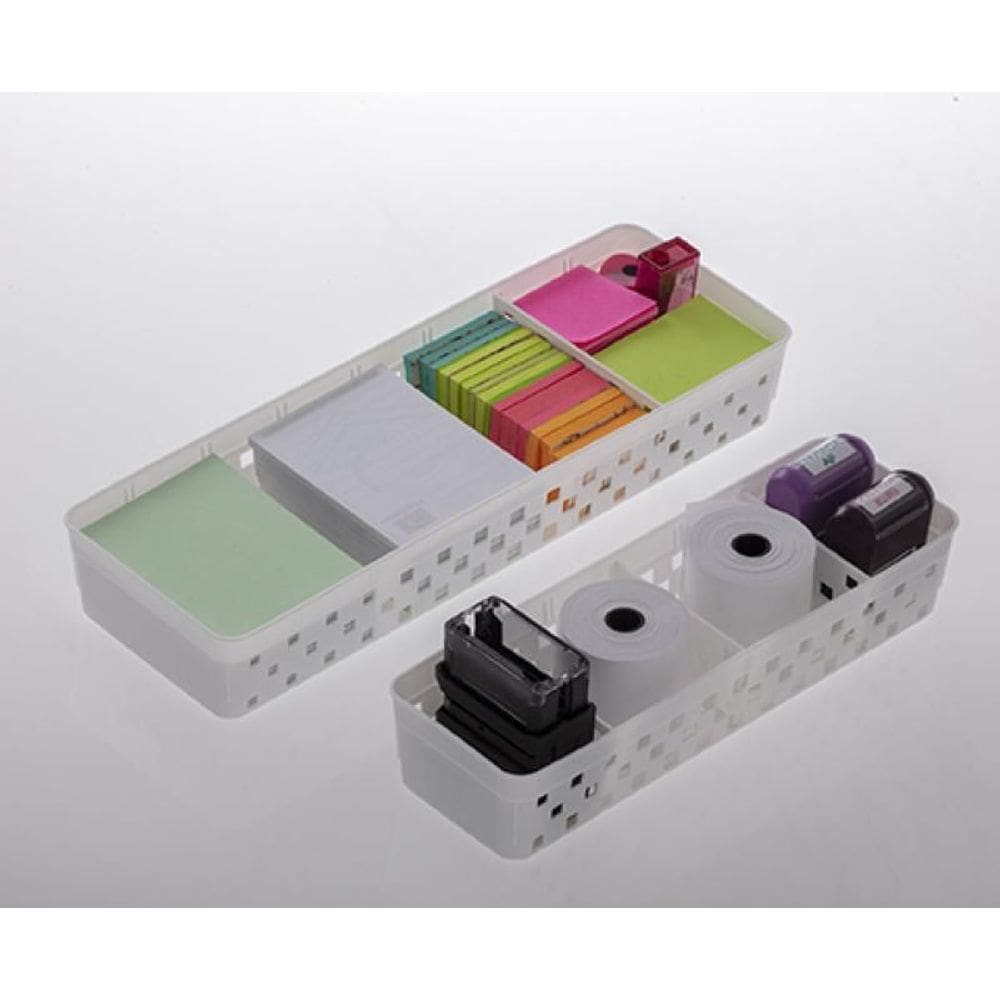 Cesto Organizador Com Divisorias Quadratta 26X8X5 cm