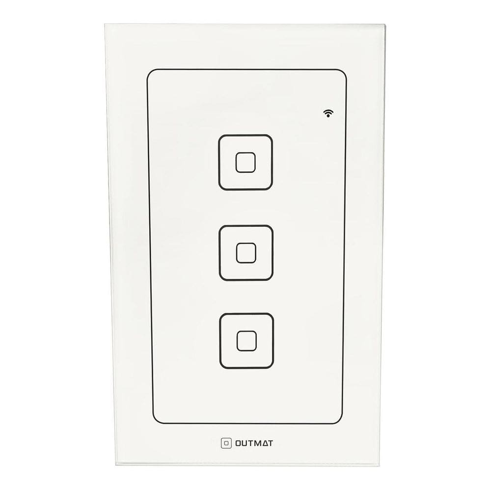 Interruptor Inteligente Touch 3 Teclas Wi-Fi - Alexa