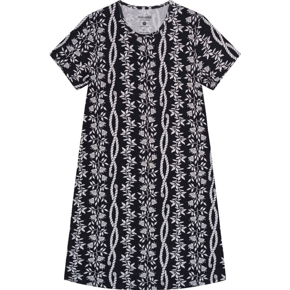 Vestido Estampado Meia Malha Manga Curta Malwee Ref. 70891