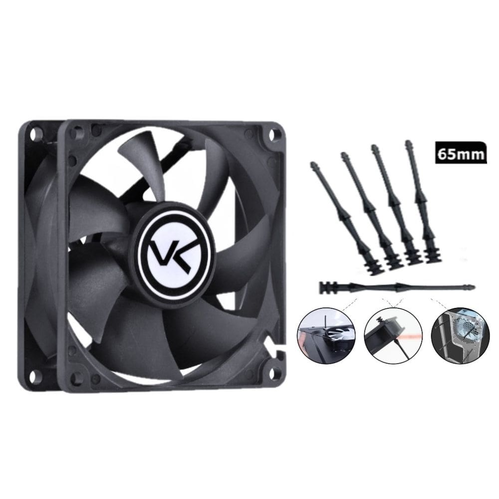 Fan P/ Gabinete 120mm Preto - Cf120 - Com 4 Fixadores de 65 mm