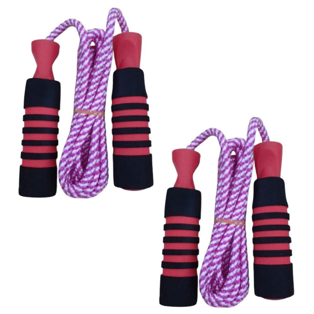 2 Corda Pular Funcional Treino Cross Fitness Jump Vermelho