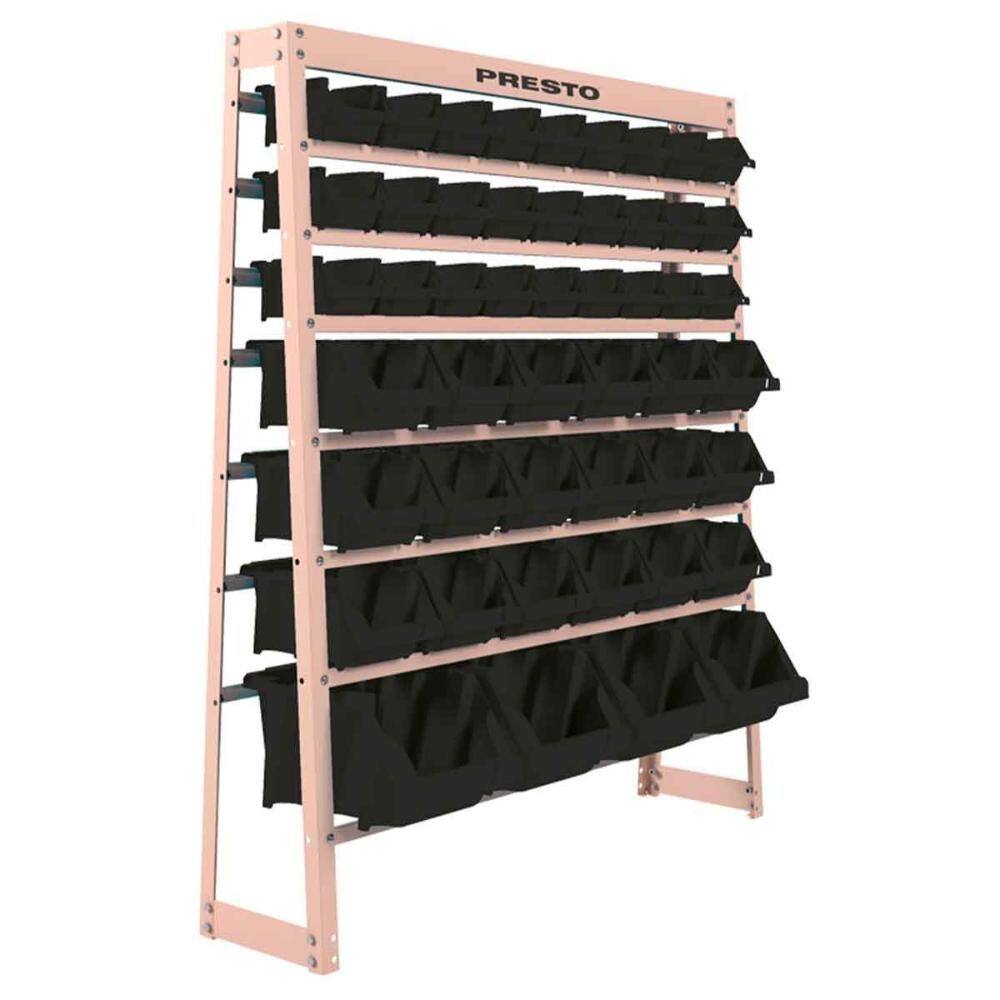 Kit Estante Gaveteiro Organizador com 49 Gavetas Mistas Presto