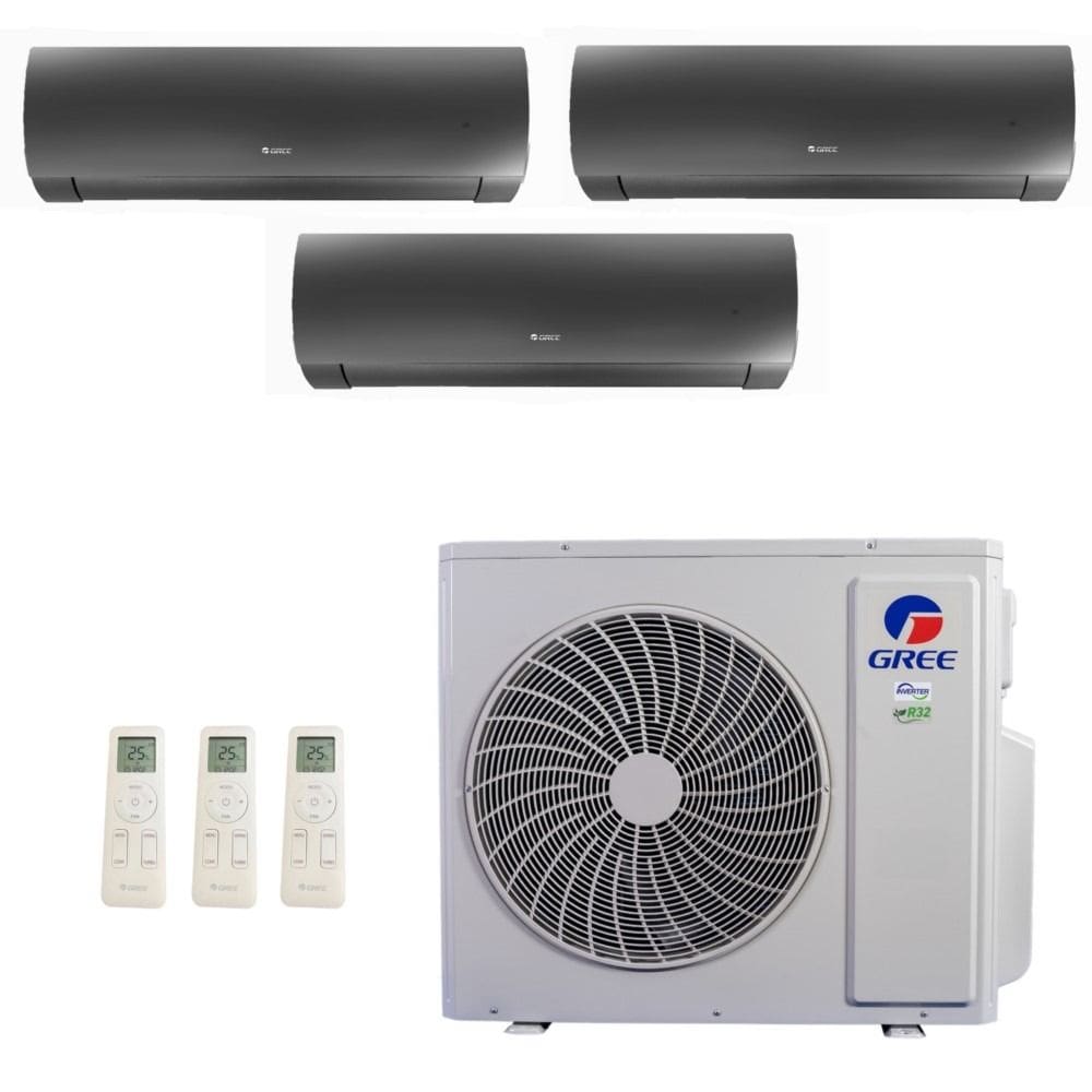 Ar-Condicionado Multi Split Inverter Gree 42.000 (1x Evap HW 9.000 + 2x Evap HW 24.000) Quente/Frio 220V