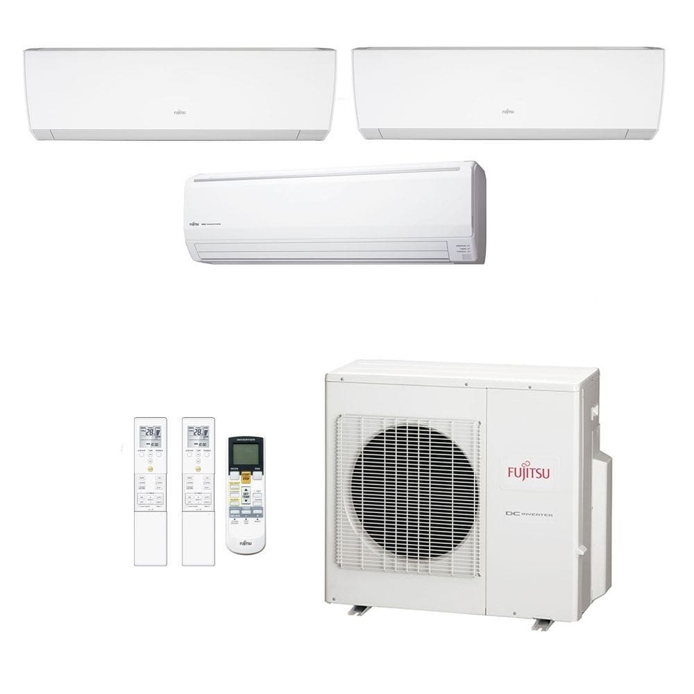 Ar-Condicionado Multi Split Inverter Fujitsu 27.000 (2x Evap HW 7.000 + 1x Evap HW 24.000) Quente/Frio 220V