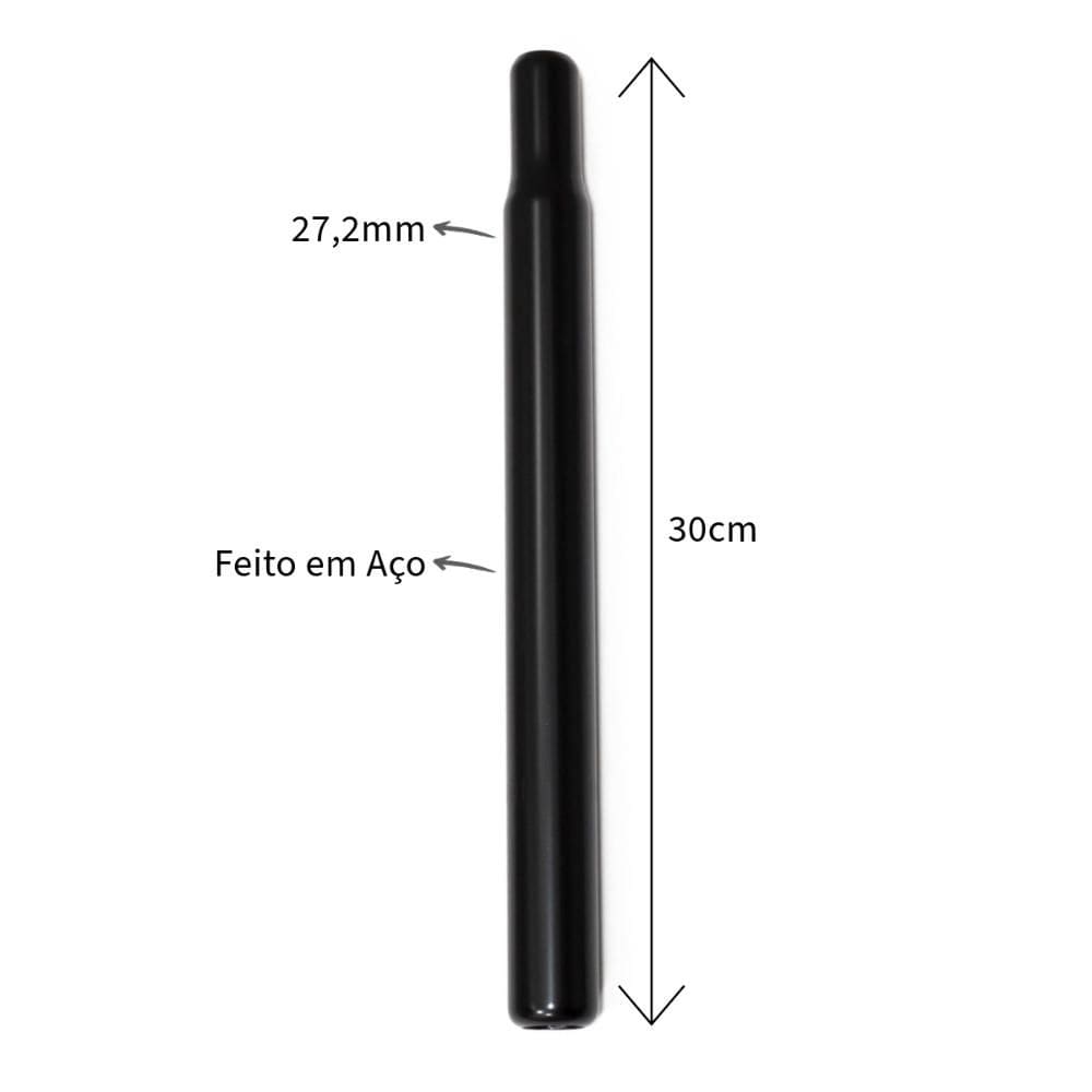 Canote Selim Banco bike 27,2mm x 300mm Aço sem carrinho