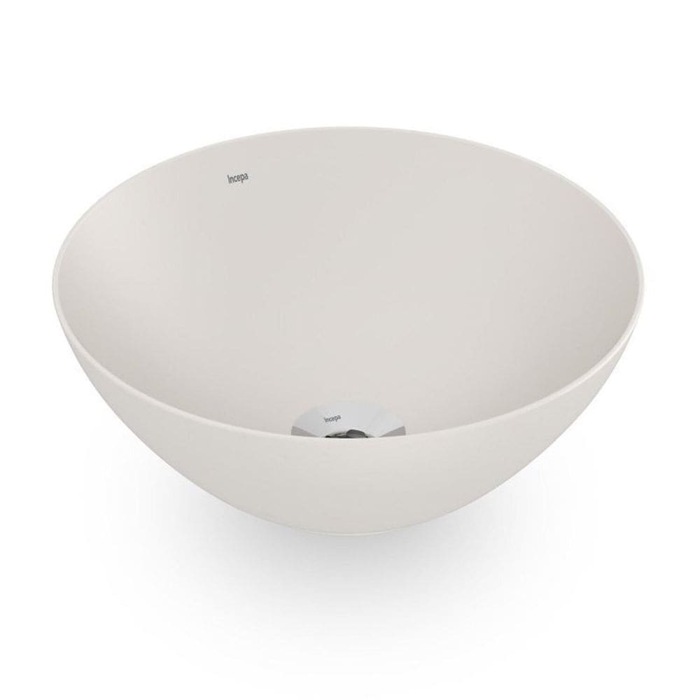 Kit 3 Cubas de Apoio Redonda sem Mesa 350 Platinum P1 Incepa Bege