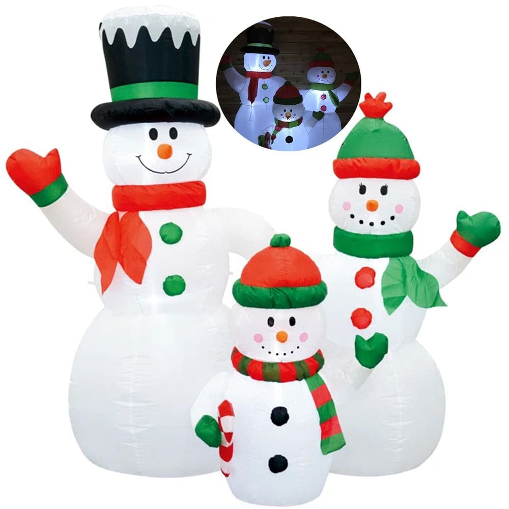 Boneco De Neve Inflavel Natal Familia Natalina Decoraçao Loja Shopping Casa Varanda Festa